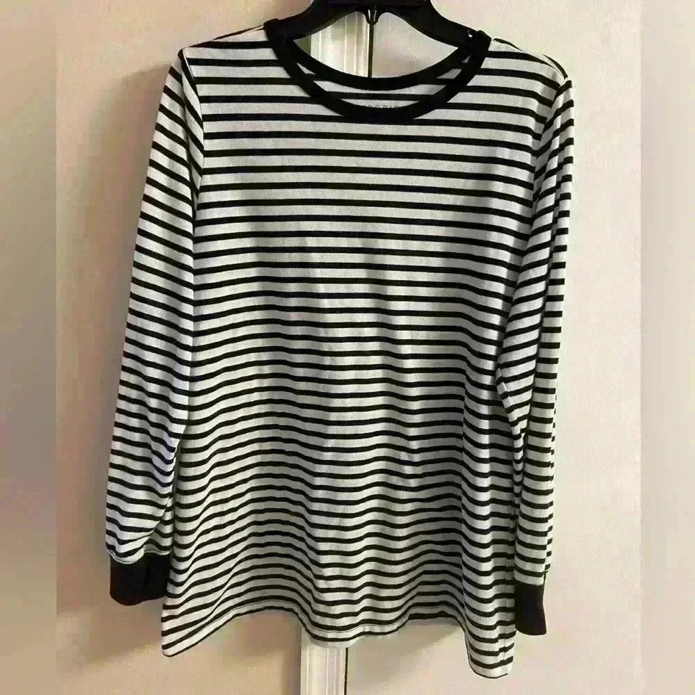 Torrid Striped Crewneck Tunic T Shirt Large